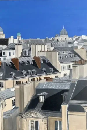Trusted Brand ▷ Balade parisienne (Vue 12) by Marie France Garrigues, 2023 | Oil Painting for Sale