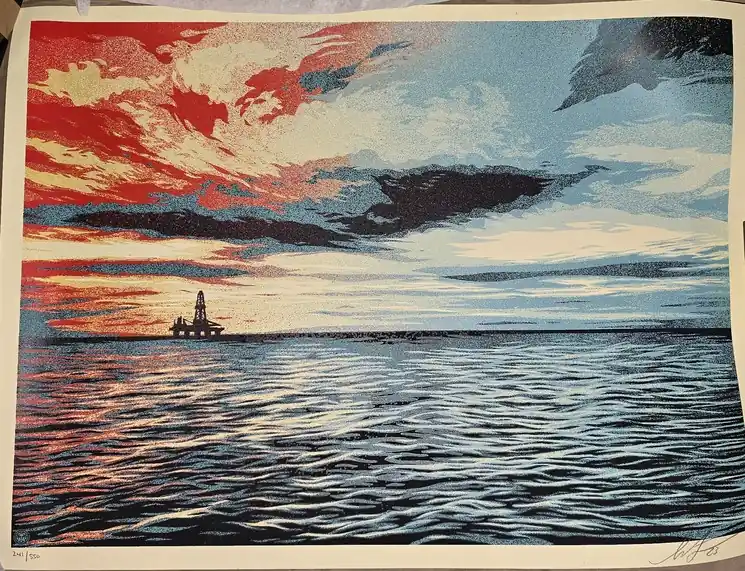▷ Ocean Wave by Shepard Fairey (Obey), 2023 | Screen print Top Pick