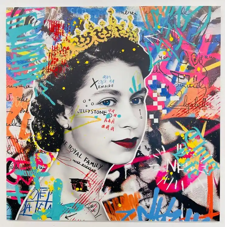 Seasonal Sale ▷ Long may she reign by Aiiroh, 2024 | Mixed Media Painting