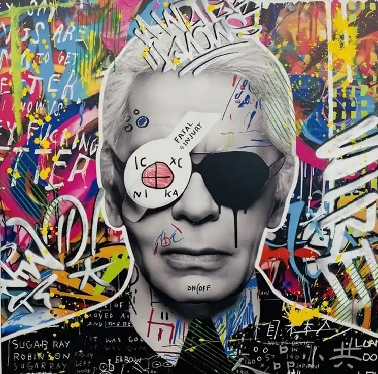 ▷ Karl by Aiiroh, 2024 | Mixed Media Painting Premium