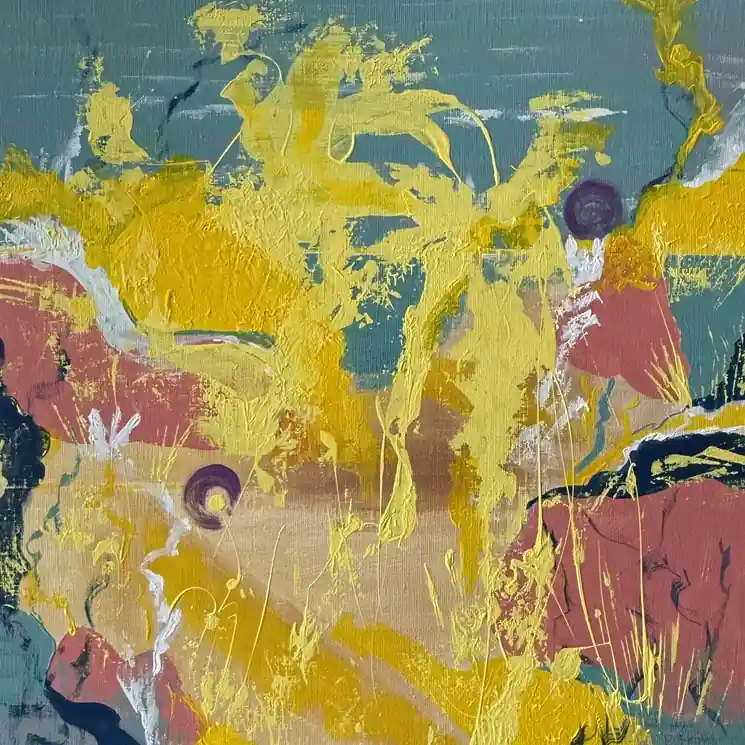 ▷ This is the world of a happy you #1 by Helen Burkova, 2025 | Acrylic Painting Special Offer
