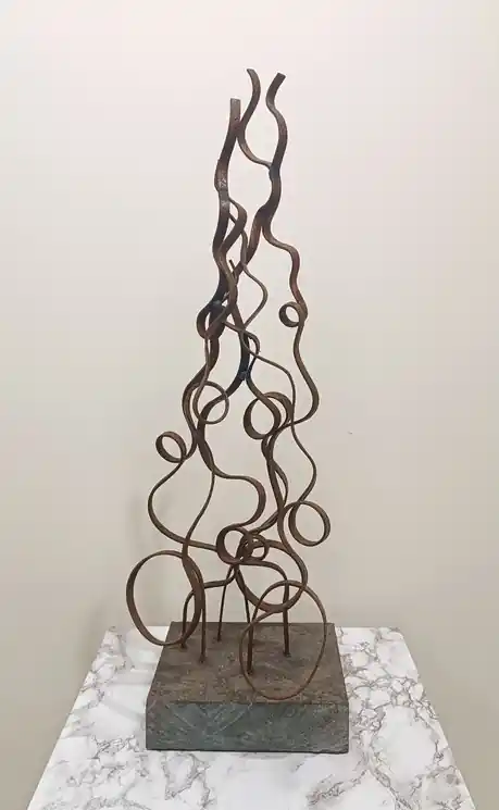 Holiday Sale ▷ La Flamme by Ariel Elizondo Lizarraga, 2025 | Corten Steel Sculpture