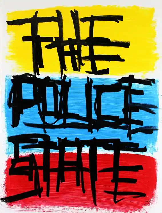 Certified ▷ Police state by Michael Grine, 2025 | Acrylic Painting