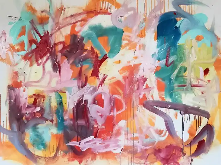 Don’t Miss Out ▷ Just do it by Emily Starck, 2021 | Acrylic Painting