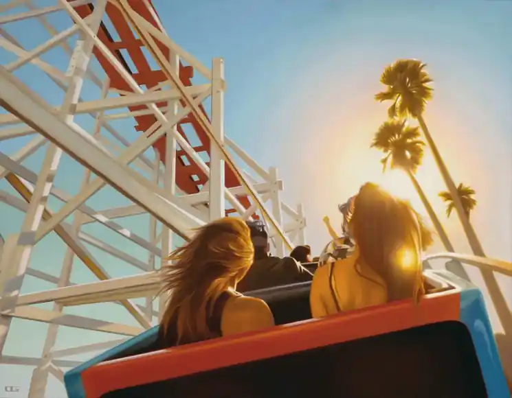 Hot Picks ▷ Giant dipper, Santa Cruz boardwalk by Carrie Graber, 2021 | Giclée Print