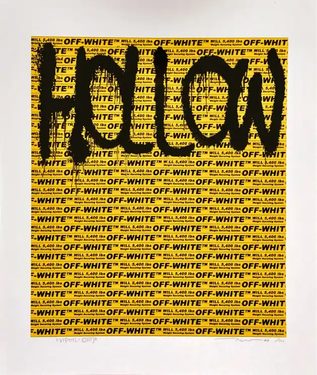 Reduced Price ▷ Takashi Murakami x Virgil Abloh (Off White) Hollow Man by Takashi Murakami, 2018 | Screen print