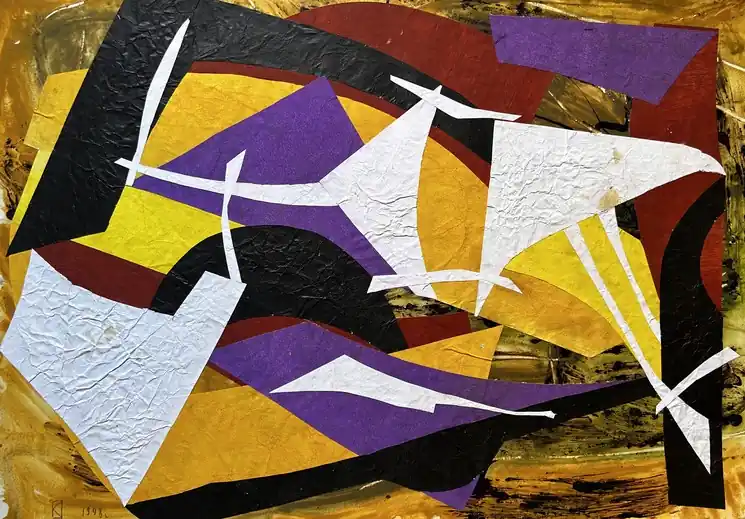 Direct From Factory ▷ Still Life by Vladimir Kordiukov, 1998 | Collage Painting