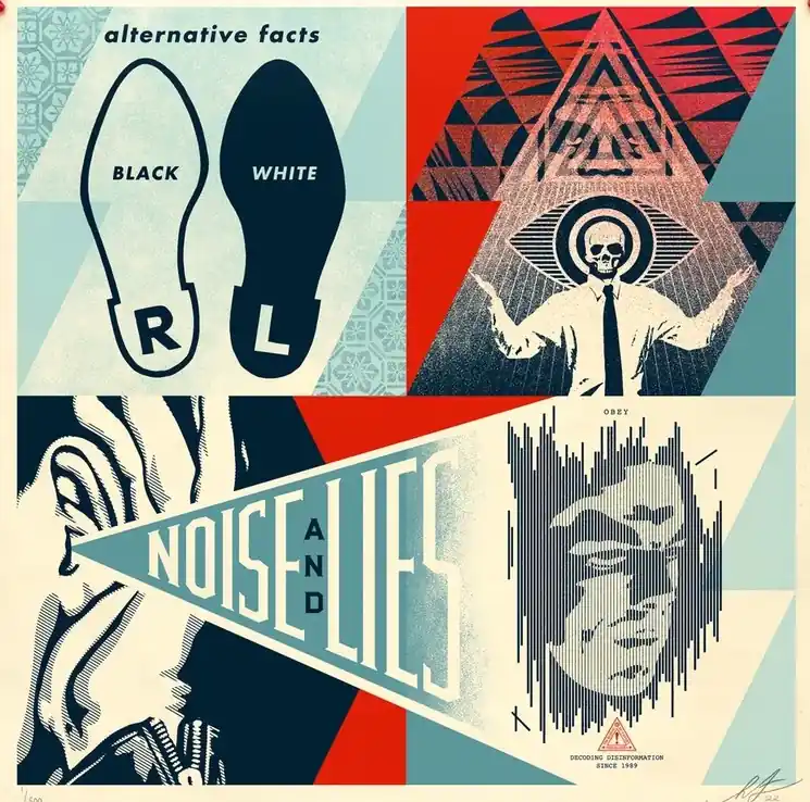 Premium ▷ Alternative Facts by Shepard Fairey (Obey), 2023 | Screen print