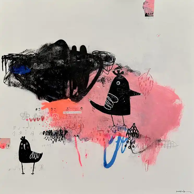 Exclusive Offer ▷ Accroître son rayonnement by Laurent Dorchin, 2025 | Collage Painting