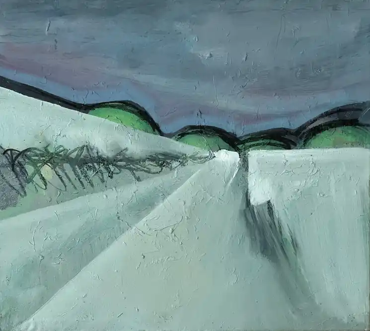▷ Highway by Zakhar Shevchuk, 2023 | Charcoal Painting Factory Price