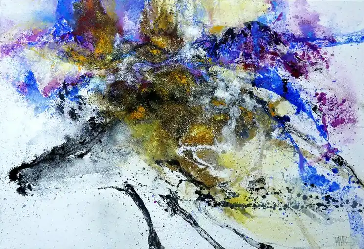 ▷ 4 Avril 2022 by Raymond Attanasio, 2022 | Oil Painting for Sale Cheap