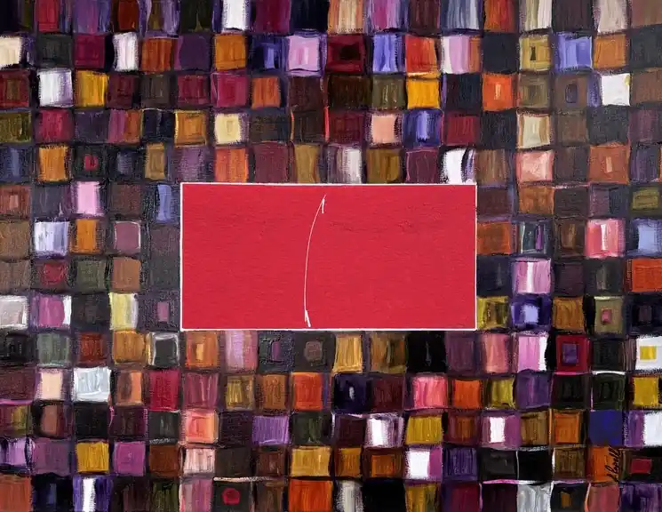 Deal ▷ Carrés sur court en automne by Laurence Capelli, 2025 | Pigments Painting