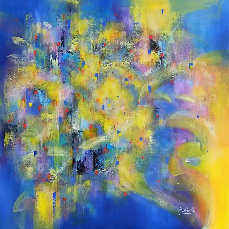 Best Seller ▷ Solar whirl by Anna Selina, 2024 | Acrylic Painting