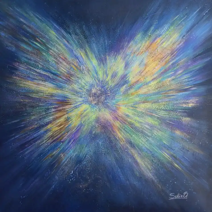 Big Sale ▷ Rainbow Nova by Anna Selina, 2025 | Acrylic Painting
