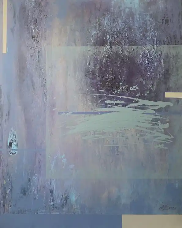 Trusted Brand ▷ Through the Fog by Helen Zuskina, 2025 | Mixed Media Painting