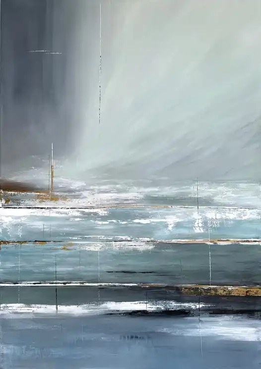 Express Delivery ▷ Celestial Drift – Symphony of Horizons by Tatiana Malinovscaia, 2025 | Acrylic Painting