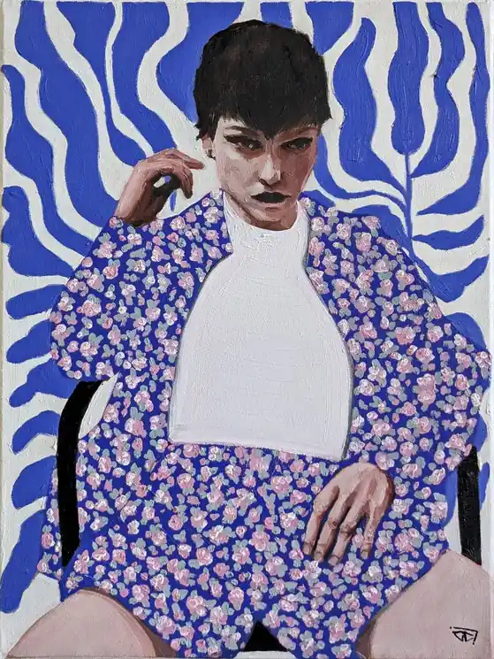 Warranty Included ▷ Une aprèm au musée by G. Carta, 2024 | Oil Painting for Sale