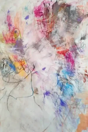 ▷ Abstract self portrait by Emily Starck, 2023 | Pastel Paintingss Trending