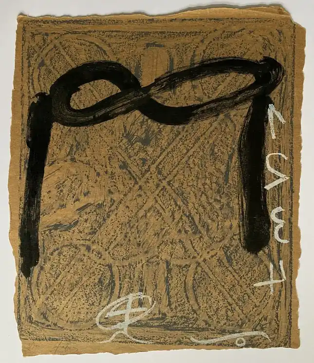 ▷ Sans titre by Antoni Tapies, 1980 | Lithographs Worldwide Shipping