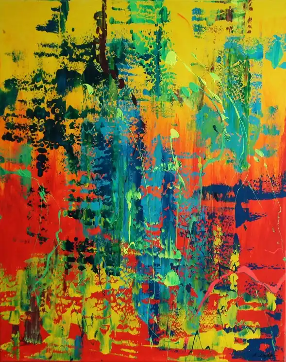 Professional Grade ▷ Crazy love II by Ansgar Dressler, 2019 | Acrylic Painting