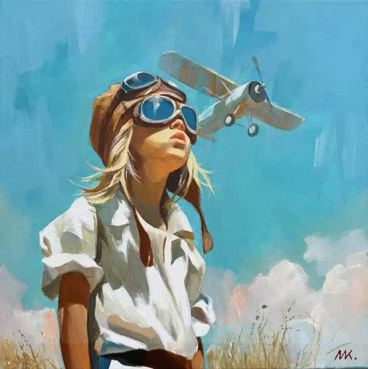 ▷ Born to fly by Mariia Kotiuzhynska, 2025 | Acrylic Painting Latest