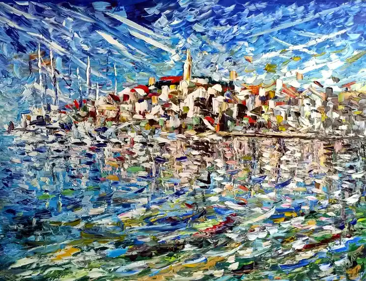 ▷ Euforia incantevole by Antonino Puliafico, 2024 | Palette knife painting New Release