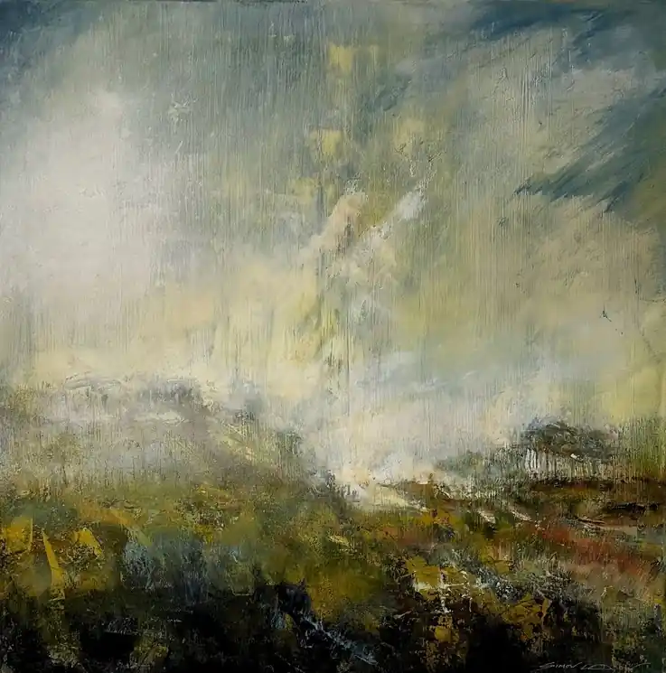 Warranty Included ▷ Broken Burst by Simon Ledson, 2023 | Mixed Media Painting