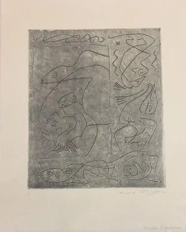 ▷ Amours Légendaires by André Masson, 1959 | Etching Print Reduced Price