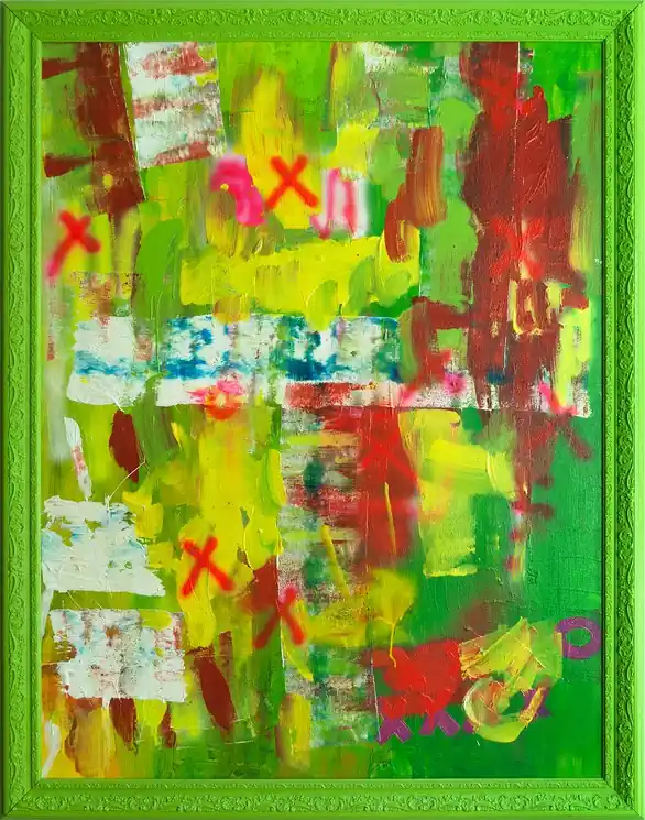 ▷ XO Crew by Gaëlle Wagner, 2011 | Acrylic Painting Fast Shipping