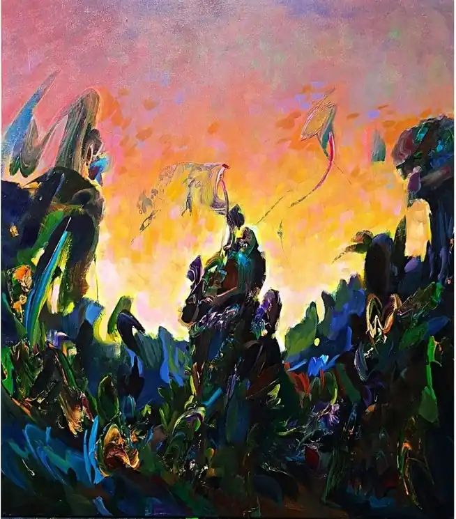 ▷ The Planet Atis 2 by Franciszek Ledochowski, 2025 | Acrylic Painting Time-Limited