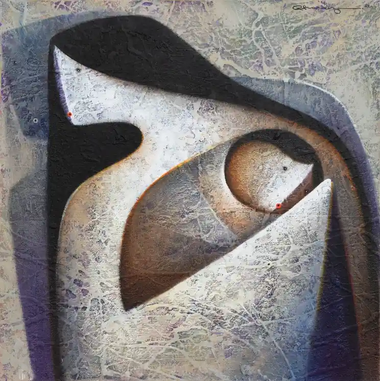 ▷ Heiress of eternal light by Reinaldo Chavez, 2024 | Oil Painting for Sale Direct From Manufacturer