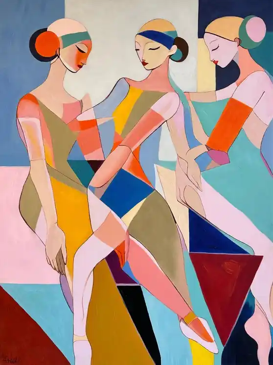 Luxury ▷ Rhythm of Togetherness by Barbara Schaumann, 2025 | Acrylic Painting