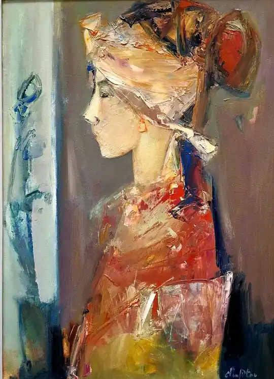 ▷ Portrait in Warm Light by Mateos Sargsyan, 2025 | Oil Painting for Sale Sale