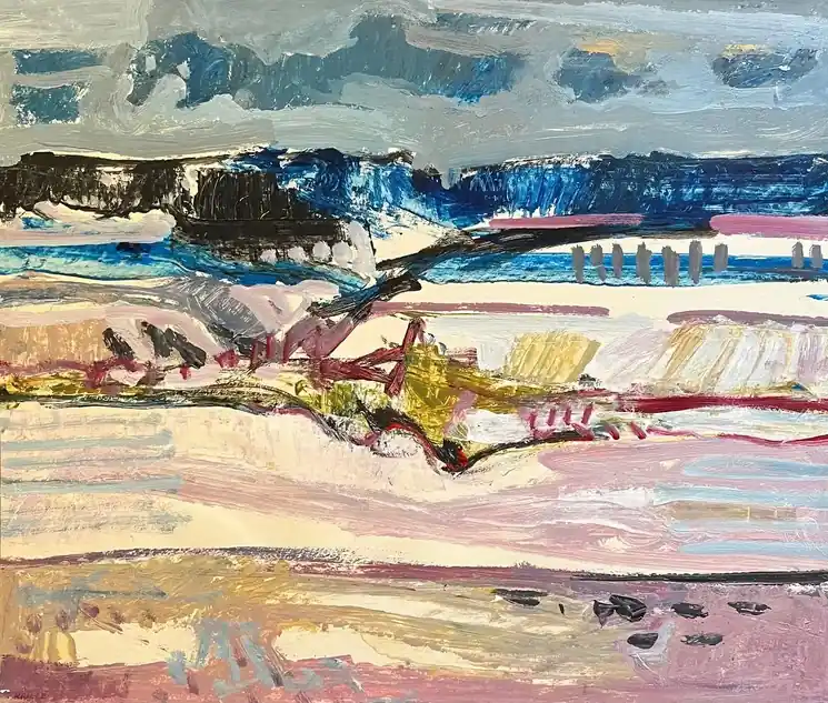 Modern ▷ Landscape 134 by Jean Krillé, 1988 | Oil Painting for Sale