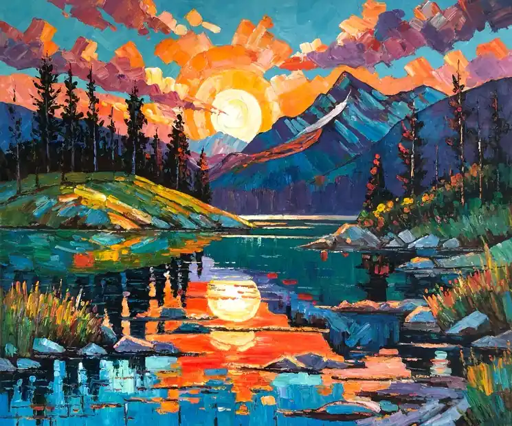 ▷ Your Warmth is infectious by Katharina Husslein, 2024 | Oil Painting for Sale Low Price