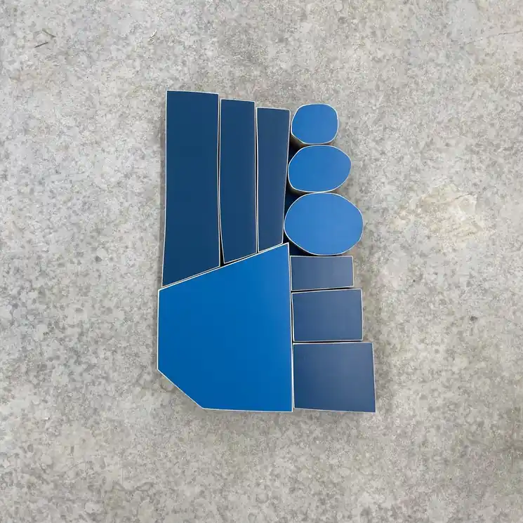 Original ▷ TwoBlues by Scott Troxel, 2024 | Acrylic Sculpture