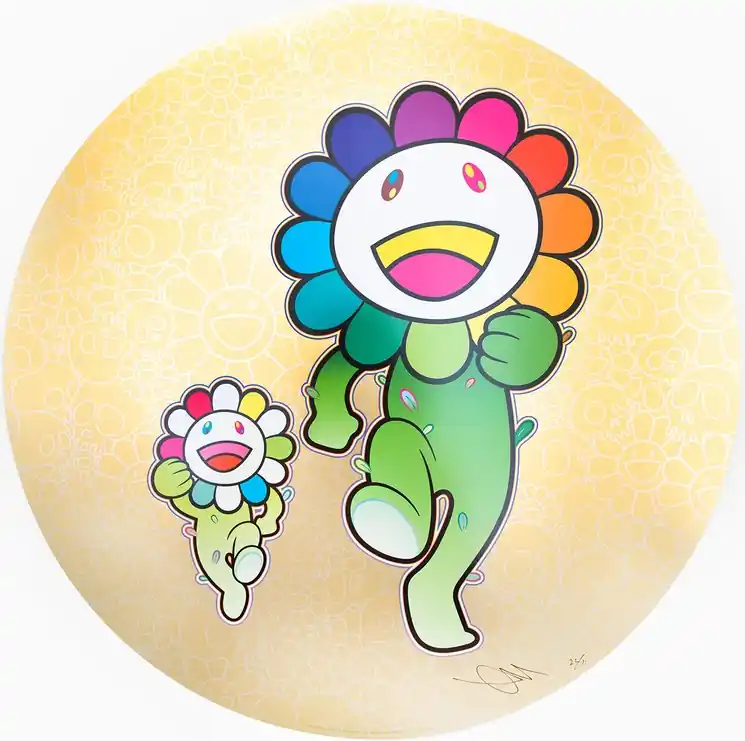 ▷ Flower Parent and Child, Rum Pum Pum! by Takashi Murakami, 2021 | Digital Print Get Yours