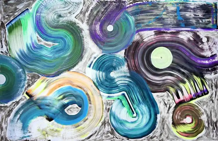 Luxury ▷ Color Skating by Sumit Mehndiratta, 2025 | Acrylic Painting
