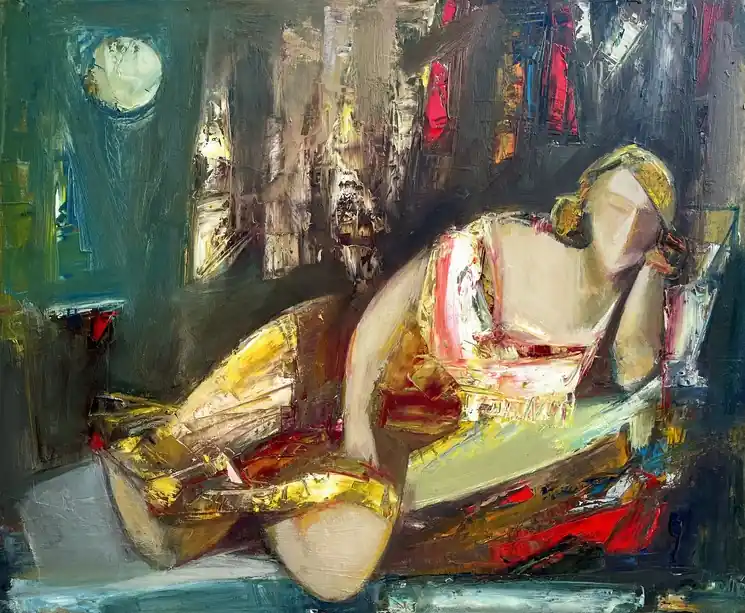 Sale ▷ Reflections in Solitude by Mateos Sargsyan, 2024 | Oil Painting for Sale