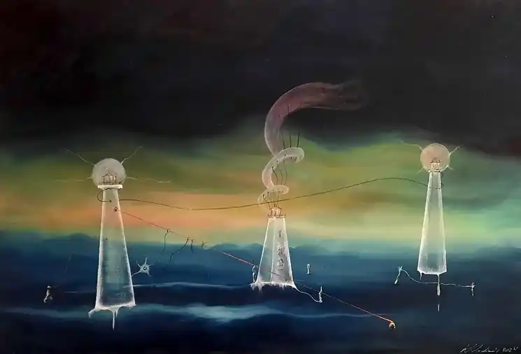 ▷ Lighthouses by Vladimir Kolosov, 2024 | Pastel Paintingss Best Seller