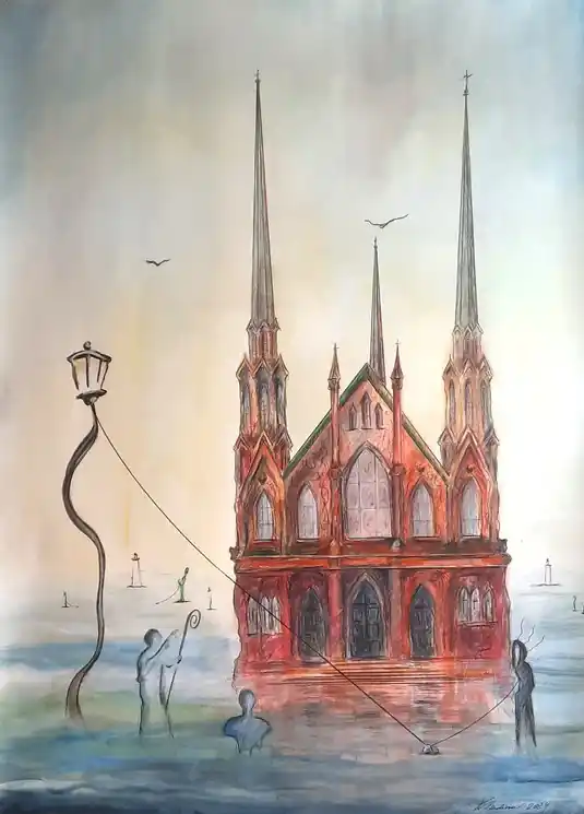 ▷ Visions of P.E.I. - Charlottetown by Vladimir Kolosov, 2024 | Watercolor Paintings Affordable