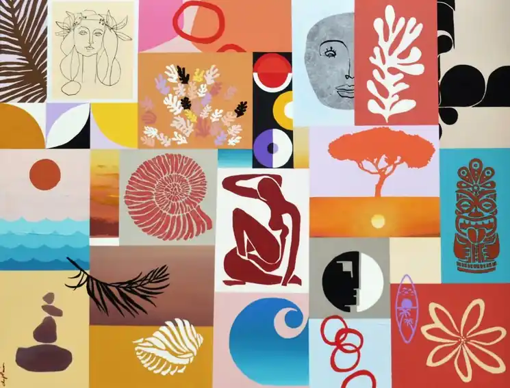 ▷ Bain de Soleil by Sophie Duplain, 2024 | Indian Ink Paintings Clearance