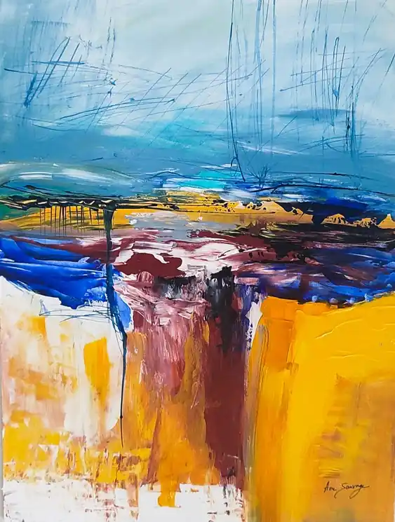 ▷ Terres d'Afrique by Âme Sauvage, 2024 | Palette knife painting Must Have