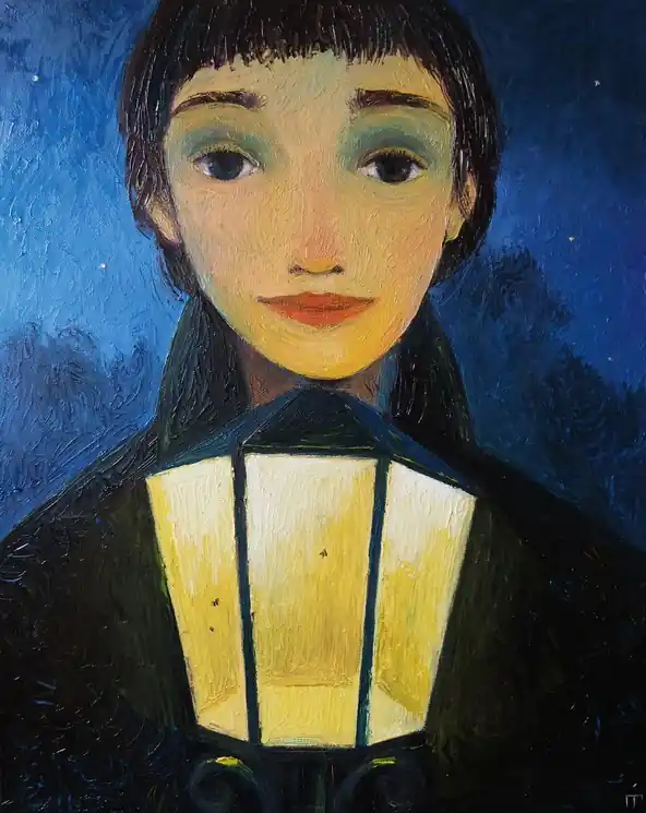 ▷ Climbing high by Galya Popova, 2023 | Oil Painting for Sale Holiday Sale