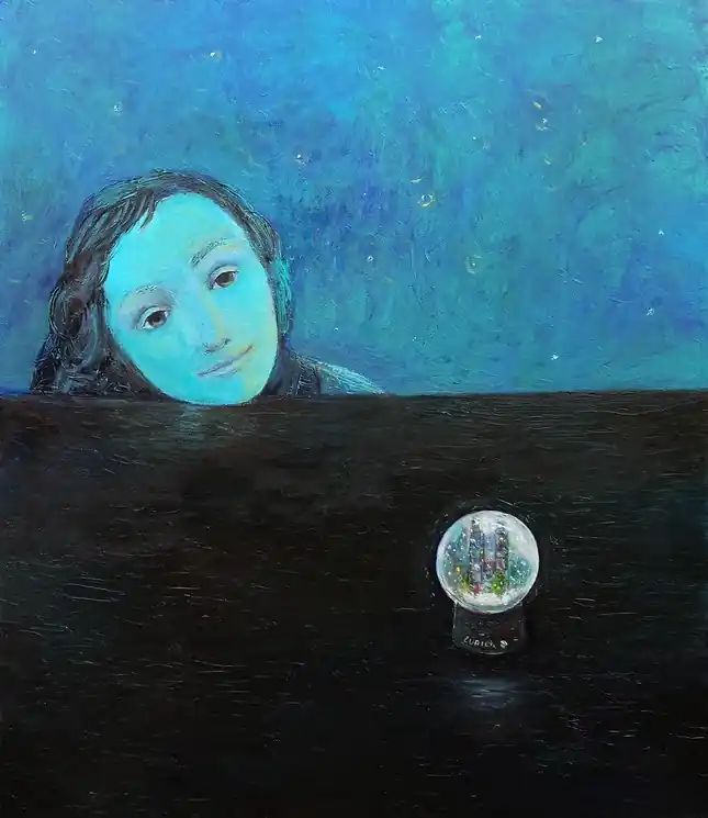 Discount ▷ Zürich by Galya Popova, 2019 | Oil Painting for Sale
