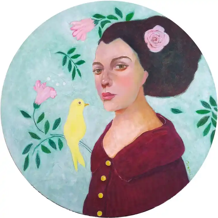 Best Choice ▷ Cercle n°1 by Marta Grassi, 2021 | Oil Painting for Sale