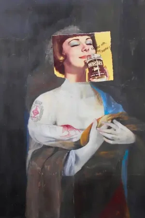 ▷ Agatha's Eyes by Marian Williams, 2019 | Collage Painting Direct From Factory