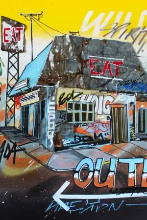▷ Abandoned diner by Pappay, 2020 | Urban Painting Professional Grade