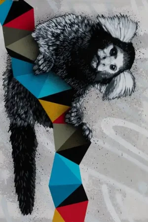 ▷ Alive (unique acrylic and spray paint on canvas) by Hama Woods, 2020 | Acrylic Painting Editor’s Pick