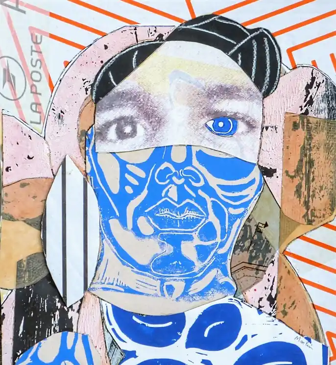 Limited Edition ▷ Ethnic 3 by Pascal Marlin, 2025 | Mixed Media Painting